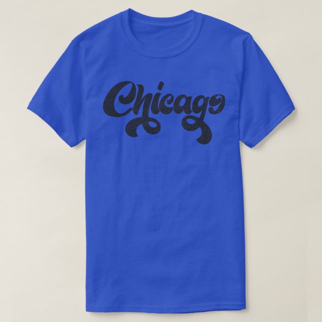 Camiseta Diseño falso con estilo retro de Chicago (Diseño del anverso)