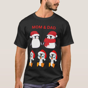 Camiseta Diseño familiar de pingüino