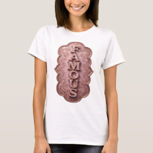 Camiseta Diseño FAMOSO de oro chic