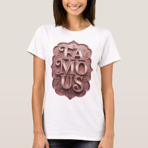 Camiseta Diseño FAMOSO de Oro Impactante