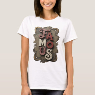 Camiseta Diseño FAMOSO de Plata Fresca