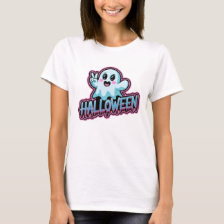 Camiseta Diseño fantasma de Halloween lúdico