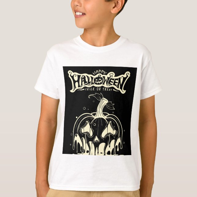 Camiseta diseño feliz de halloween  (Anverso)