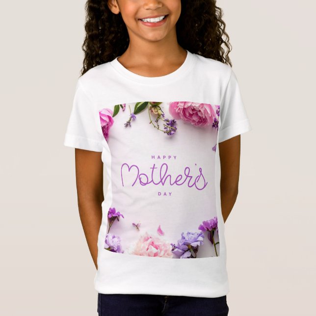Camiseta diseño feliz día de las madres  (Anverso)