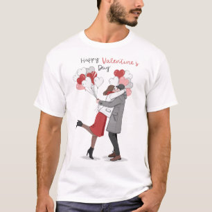 Camiseta Diseño feliz día de San Valentín 