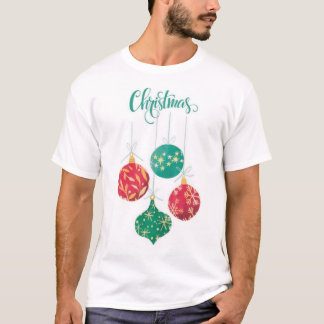 Camiseta Diseño festivo de adorno navideño