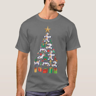 Camiseta Diseño festivo de árbol de navidad de vacas vacas 