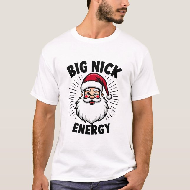 Camiseta Diseño festivo de Santa Energy (Anverso)
