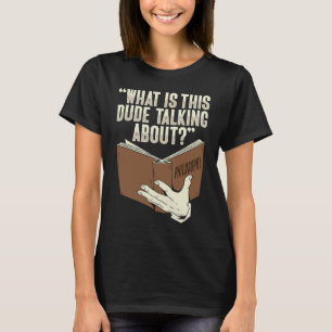 Camiseta Diseño filosófico de libros para estudiante de fil