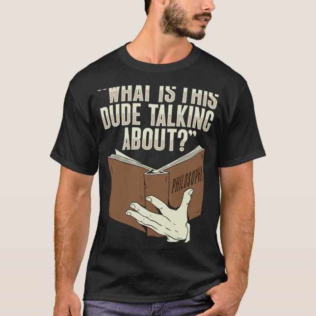 Camiseta Diseño filosófico de libros para estudiante de fil (Anverso)