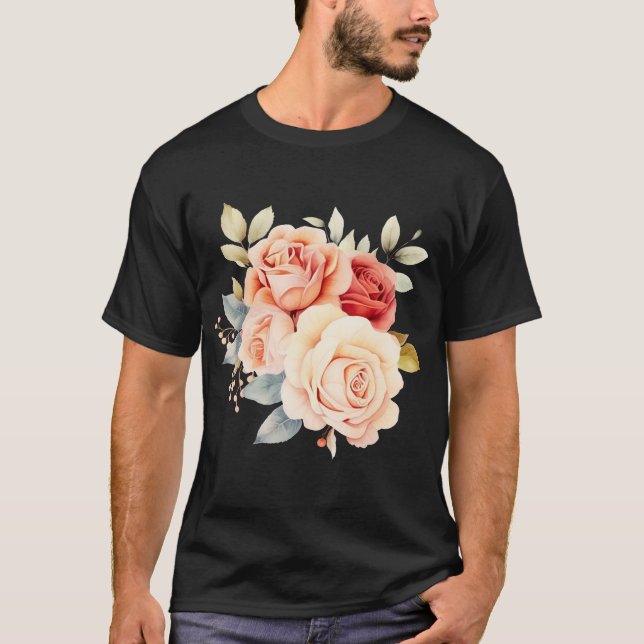Camiseta Diseño floral (Anverso)