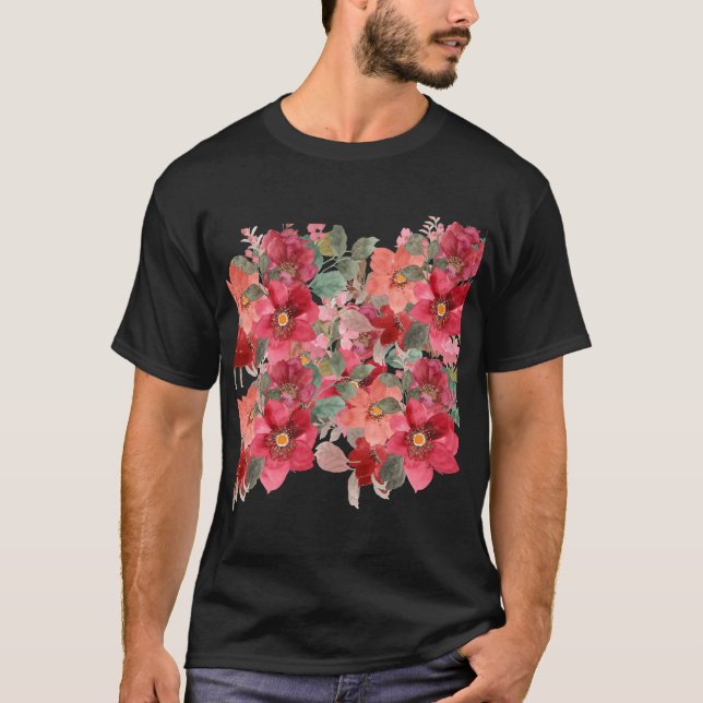 Camiseta Diseño floral (Anverso)