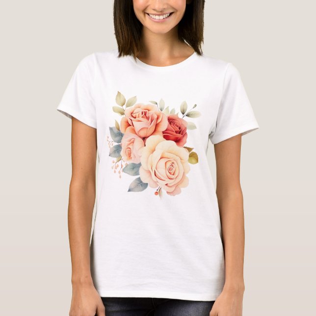 Camiseta Diseño floral (Anverso)