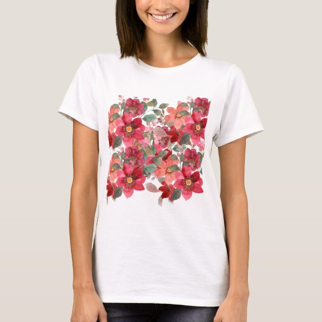 Camiseta Diseño floral (Anverso)