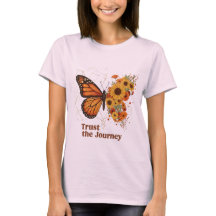 Diseño floral de girasol de mariposa monarca – Con