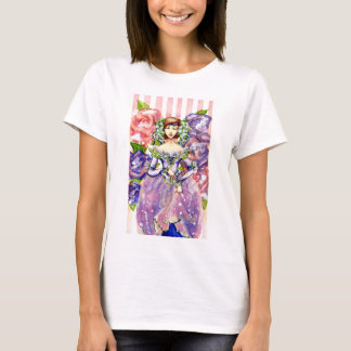 Camiseta Diseño floral de la acuarela del Victorian
