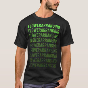 Camiseta Diseño floral de la organización de las flores