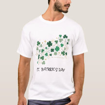Diseño floral de trébol elegante para el día de Sa