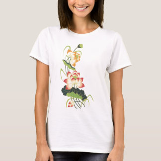 Camiseta Diseño floral del vintage