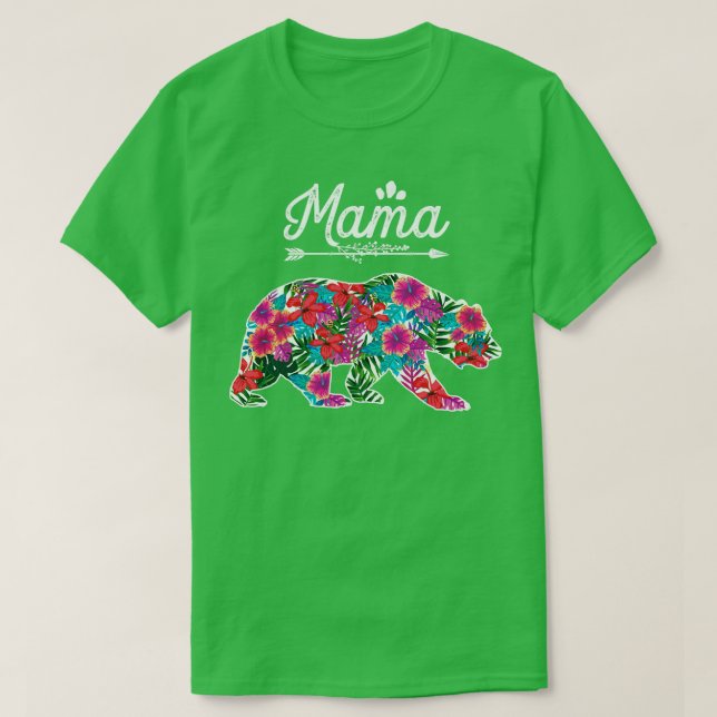 Camiseta Diseño floral Mama Bear (Diseño del anverso)