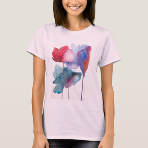 Camiseta Diseño floral moderno del arte de la flor de la