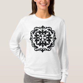 Camiseta Diseño Floral Ornamental