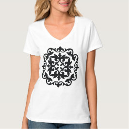 Camiseta Diseño Floral Ornamental