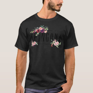 Camiseta Diseño floral para mujeres quetas latinas Ispanica