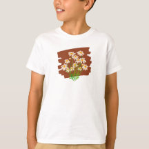 Diseño floral rústico sobre fondo marrón