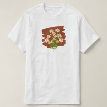 Diseño floral rústico sobre fondo marrón