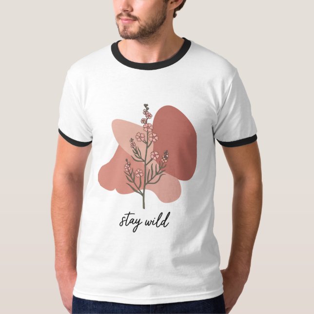 Camiseta Diseño floral silvestre (Anverso)