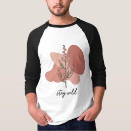 Camiseta Diseño floral silvestre