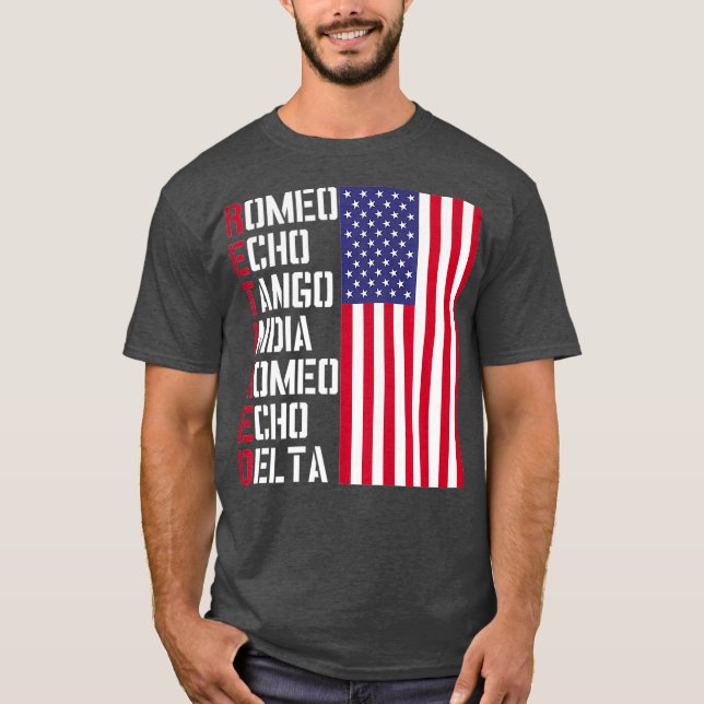 Camiseta Diseño fonético de diseño de retiro piloto de la p (Anverso)