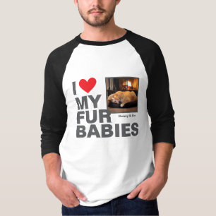 Camiseta Diseño fotográfico personalizado de "❤️ a mis cuat