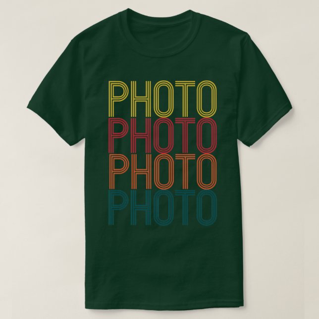 Camiseta Diseño fotográfico retro para fotógrafo Vi (Diseño del anverso)
