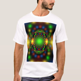 Camiseta Diseño fractal de adorno navideño