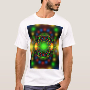 Camiseta Diseño fractal de adorno navideño