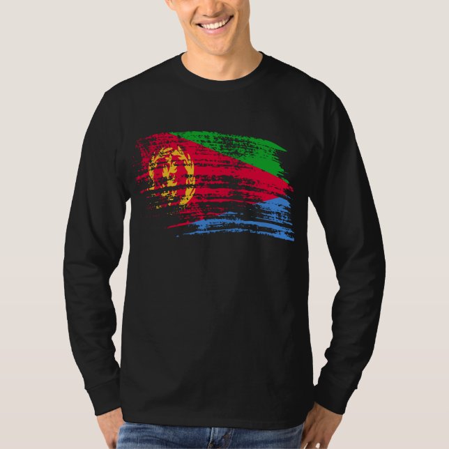 Camiseta Diseño fresco de la bandera del Eritrean (Anverso)