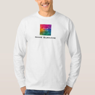 Camiseta Diseño frontal del logotipo de negocios de persona