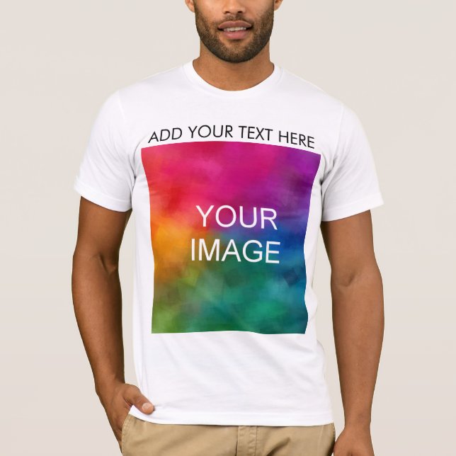 Camiseta Diseño frontal personalizado Añadir los menús foto (Anverso)