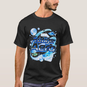 Camiseta Diseño Frutiger Aero Blue Tech Y2K