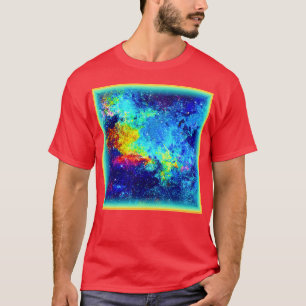 Camiseta Diseño galáctico multicolor. ¡Hazte con una en Zaz