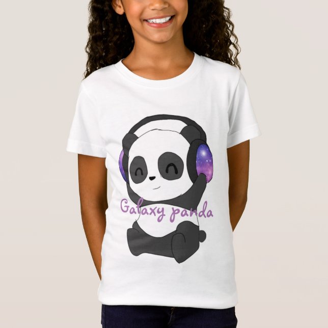 Camiseta Diseño Galaxy panda hecho por TheWolfOnSaturn YT (Anverso)