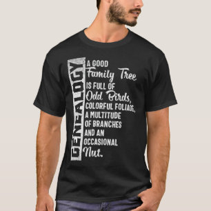 Camiseta Diseño genealógico de árbol familiar personaliz