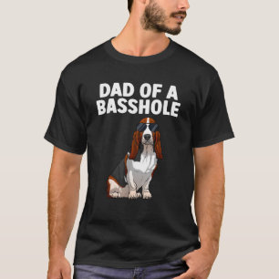 Camiseta Diseño genial de Basset Hound para hombres papá pe