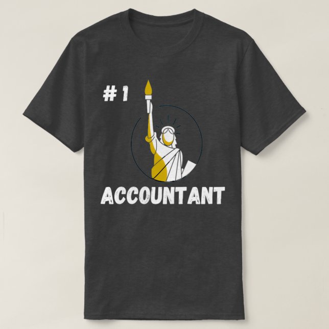 Camiseta Diseño genial de contabilidad de nueva york (Diseño del anverso)