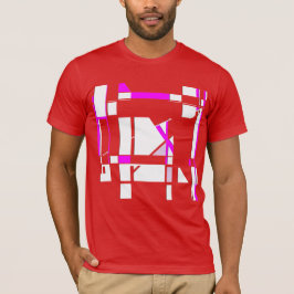 Camiseta Diseño geométrico abstracto de tablero de cartón b