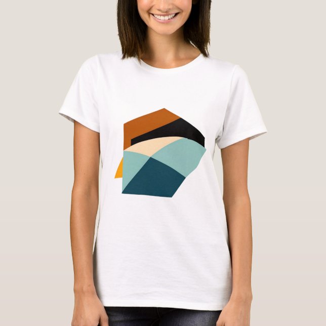 Camiseta Diseño geométrico abstracto - Patrones de formas n (Anverso)