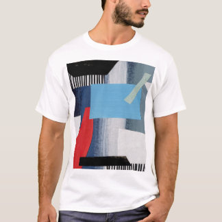 Camiseta Diseño geométrico artístico de colaje moderno