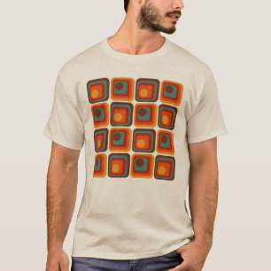 Camiseta Diseño geométrico de estilo retro de los años 70